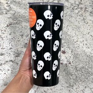 OCS Designs Halloween Skulls Reusable Stainless Steel Tumbler